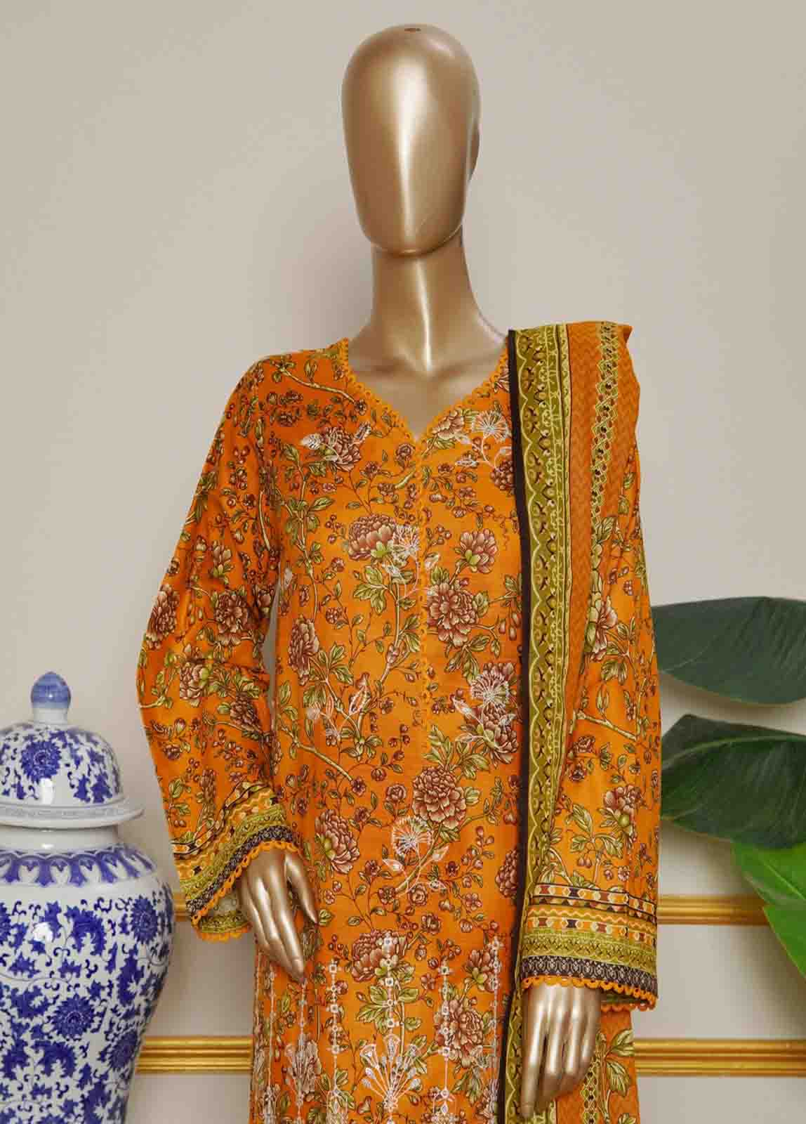Bin Saeed WKE-014 Winter Khaddar Embroidered Printed 2025