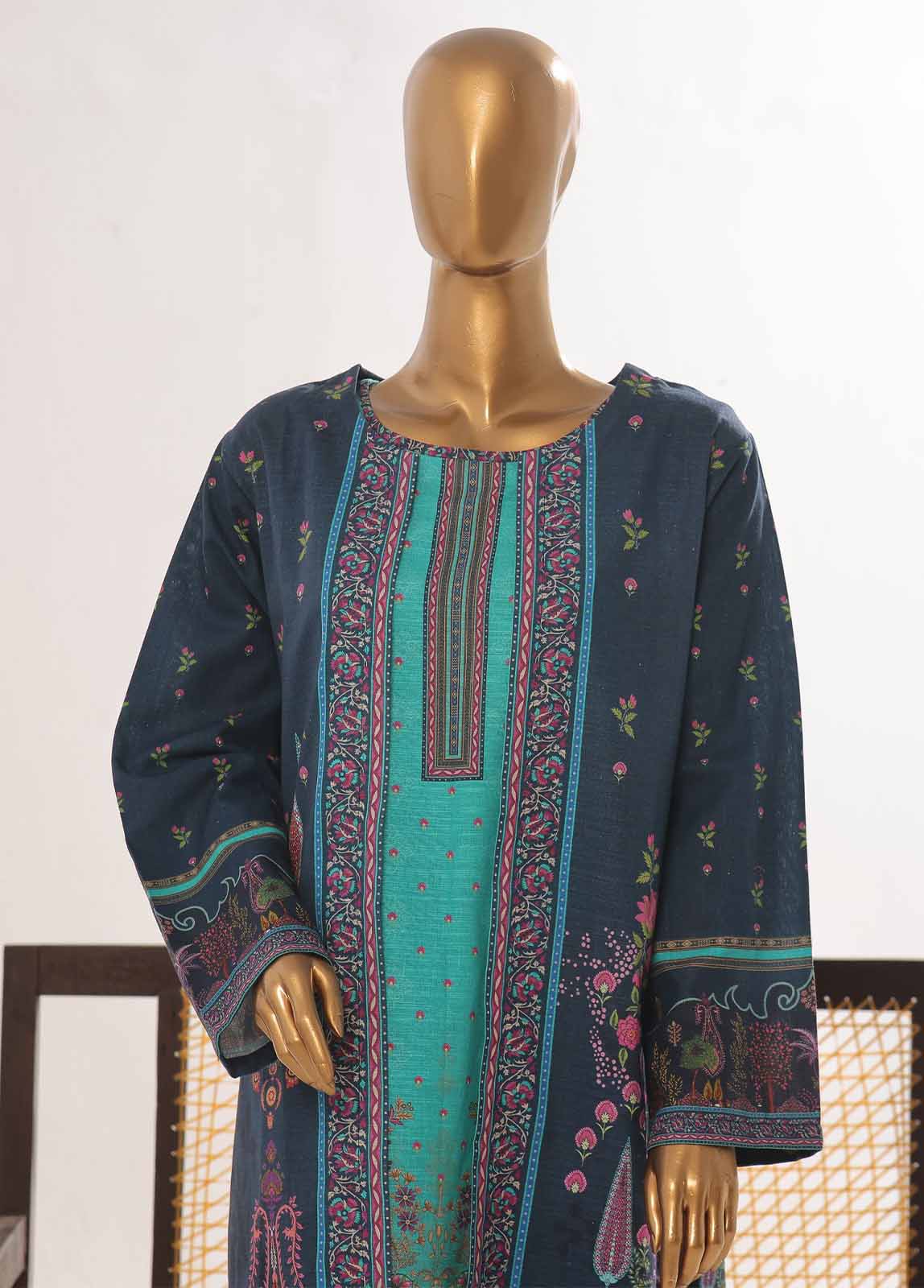 Bin Saeed WKJ-0113 Winter Khaddar Printed Coords  2025