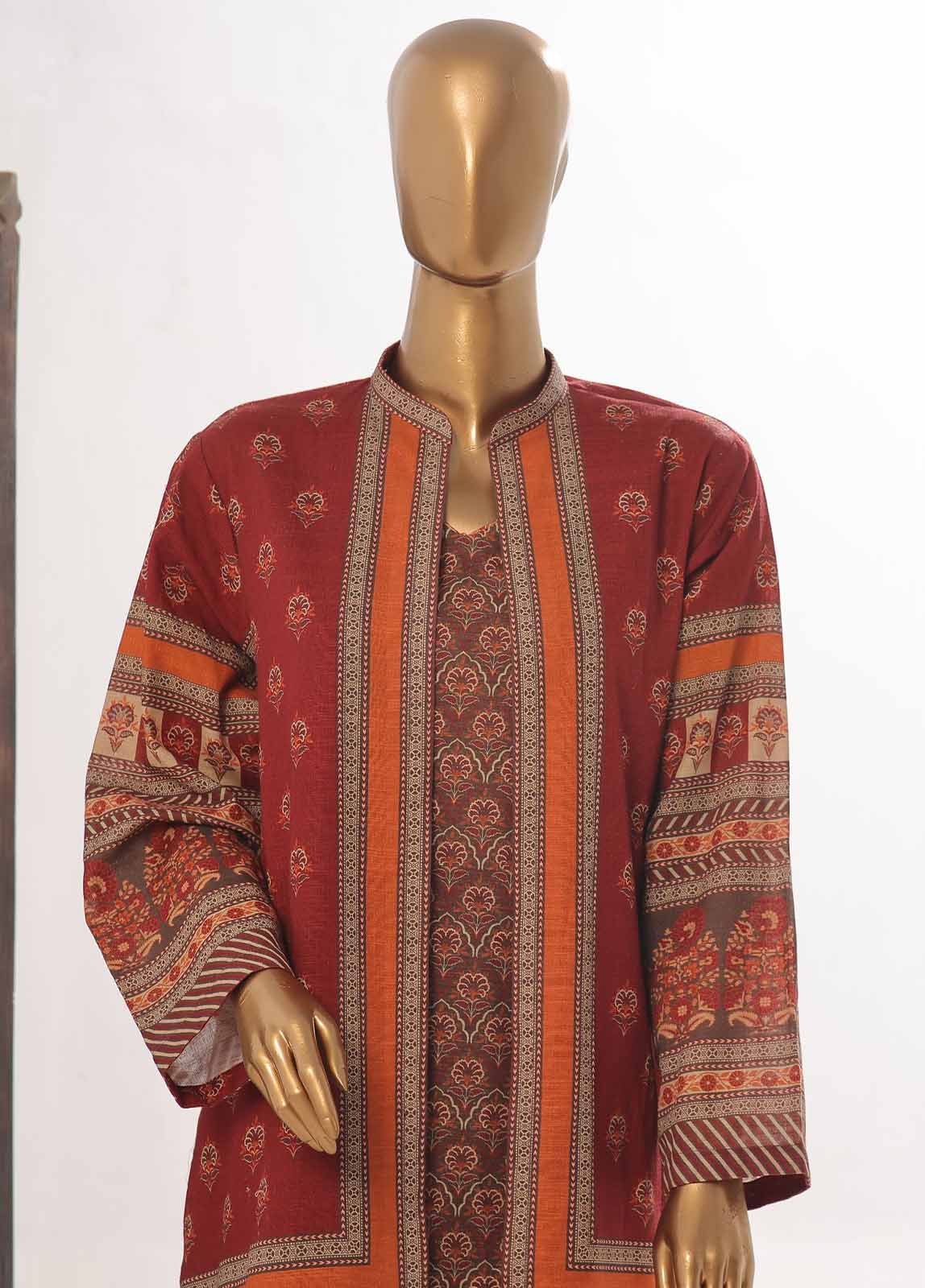 Bin Saeed WKJ-0129 Winter Khaddar Printed Coords  2025