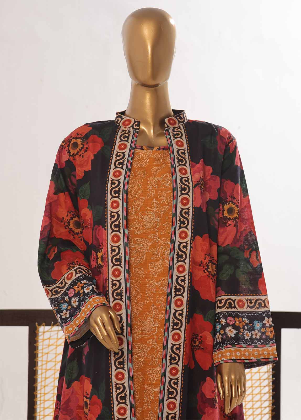 Bin Saeed WKJ-0132 Winter Khaddar Printed Coords  2025