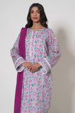 Zeen Woman WLM23606 Grey Lawn Prets 2024
