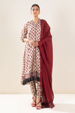 Zeen Woman WLM34214 Beige Lawn Prets 2024