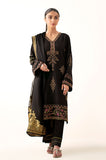 Zeen Woman WLM34303 Black Lawn Prets 2024
