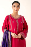 Zeen Woman WLM34391 Ruby Pink Lawn Prets 2024