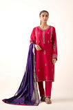 Zeen Woman WLM34391 Ruby Pink Lawn Prets 2024