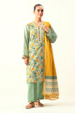 Zeen Woman WLM34505 Mint Green Lawn Prets 2024