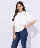 Sapphire Lace Trim T-Shirt WTOPS25V2001 West RTW 2025
