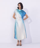 Sapphire Printed Midi Satin Dress WTOPS25V2010 West RTW 2025