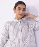 Sapphire Striped Cropped Shirt WTOPS25V2027 West RTW 2025