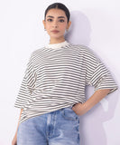 Sapphire Striped Oversized T-Shirt WTOPS25V2056 West RTW 2025