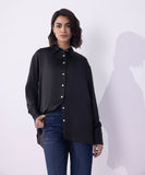 Sapphire Satin Button Through Shirt WTOPS25V2058 West RTW 2025