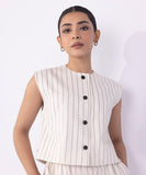 Sapphire Printed Cropped Waistcoat WTOPS25V2075 West RTW 2025