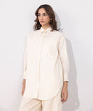 Sapphire Long Linen Blend Shirt WTOPS25V3022 West RTW 2025