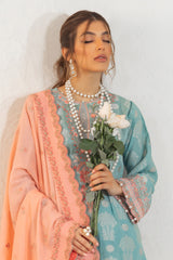 Zellbury Shirt Shalwar Dupatta 0323 Luxury Summer Collection 2024