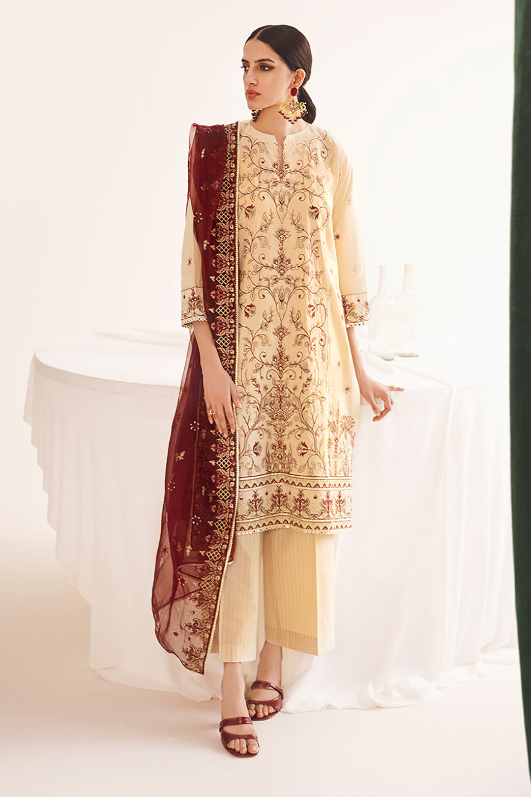 Zellbury Shirt Shalwar Dupatta 0301 Luxury Summer Collection 2024