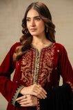 Zeen Wum35843 Maroon Velvet Collection 2025