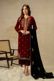 Zeen Wum35843 Maroon Velvet Collection 2025