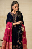 Zeen Wum35847 Navy Blue Velvet Collection 2025