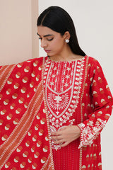 Zellbury Shirt Shalwar Dupatta 0195 Signature Summer Collection 2024