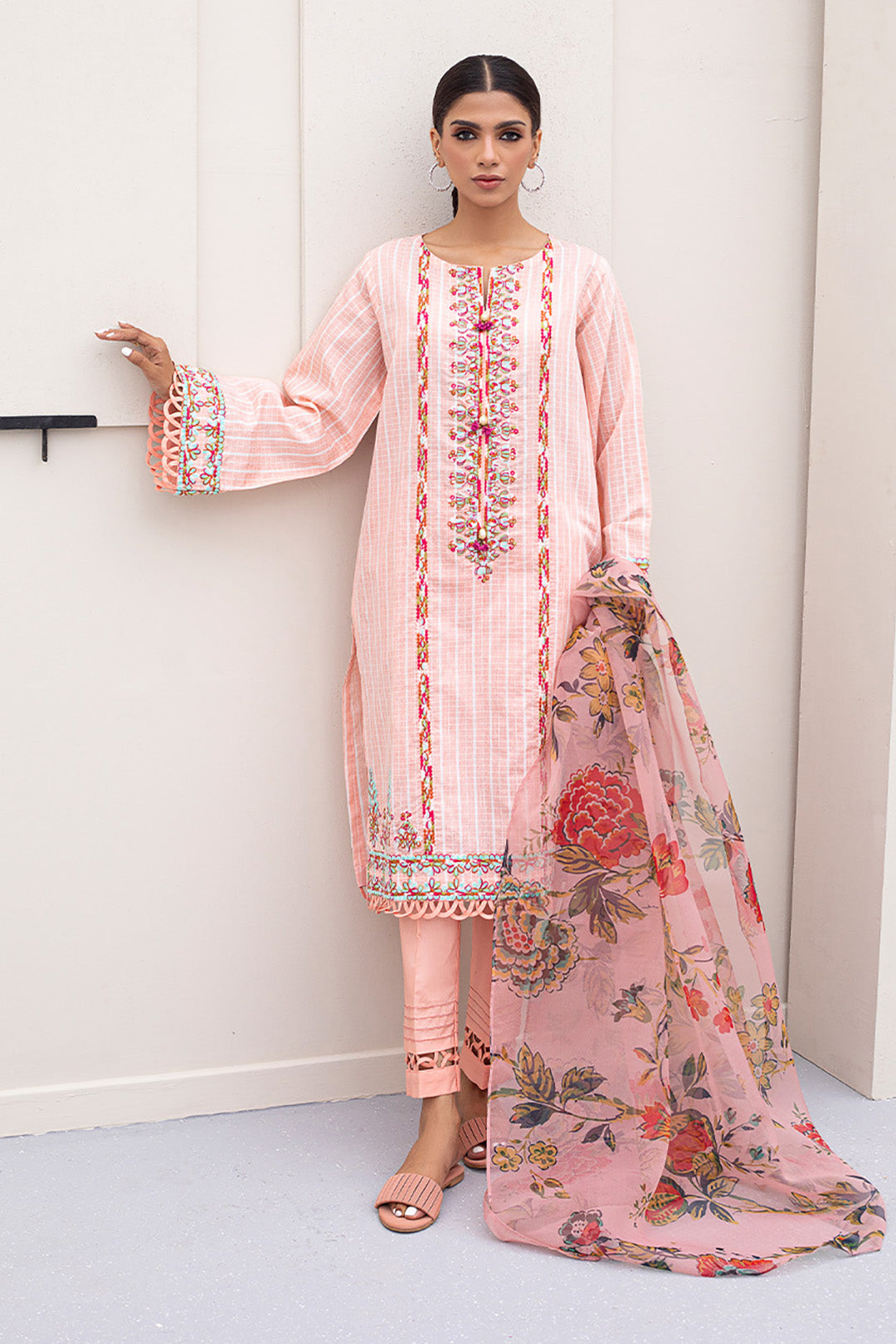 Zellbury Embroidered Shirt Shalwar Dupatta - 0286 Signature Summer Collection 2024