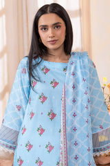 Zellburry Embroidered Shirt Dupatta - 1024 Essential Summer Lawn Collection 2024