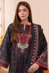 Zellburry Embroidered Shirt Dupatta - 1034 Essential Summer Lawn Collection 2024