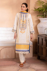 Zellburry Embroidered Shirt Shalwar Dupatta - 1101 Essential Summer Lawn Collection 2024