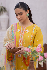 Zellburry Embroidered Shirt Shalwar Dupatta - 1111 Essential Summer Lawn Collection 2024