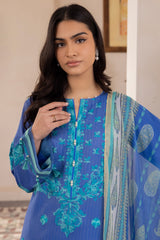 Zellburry Shirt Shalwar Dupatta 1114 Essential Summer Lawn Collection 2024