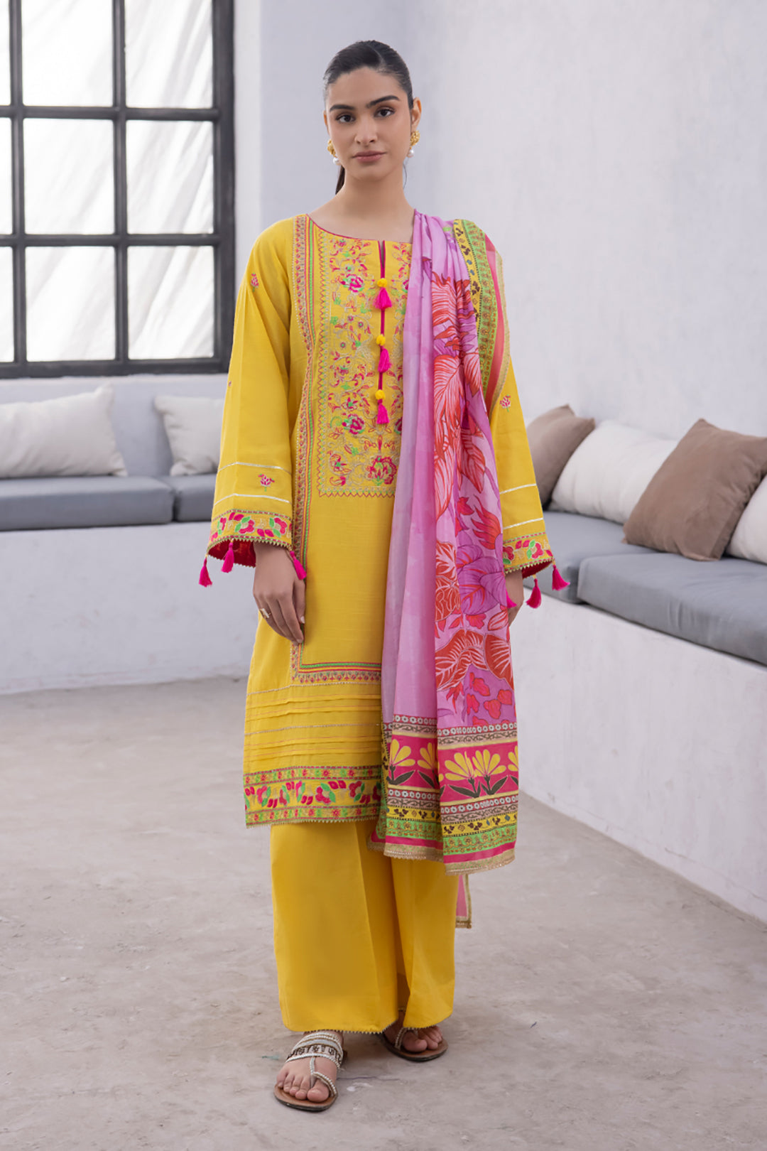 Zellbury Embroidered Shirt Shalwar Dupatta - 1126 Signature Summer Collection 2024