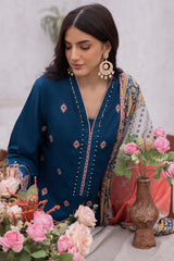 Zellbury Embroidered Shirt Shalwar Dupatta - 1127 Signature Summer Collection 2024