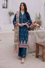 Zellbury Embroidered Shirt Shalwar Dupatta - 1127 Signature Summer Collection 2024