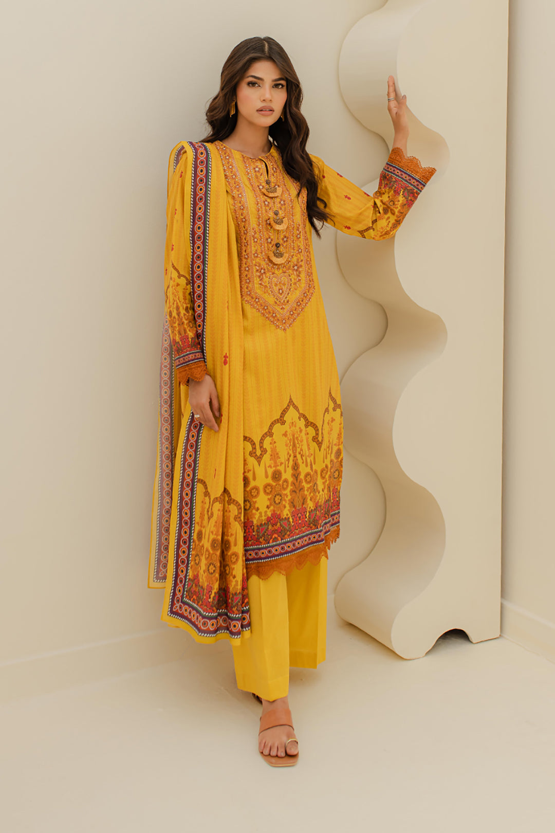 Zellburry Embroidered Shirt Shalwar Dupatta - 1244 Essential Summer Lawn Collection 2024