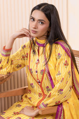 Zellburry Shirt Dupatta 1002 Essential Summer Lawn Collection 2024