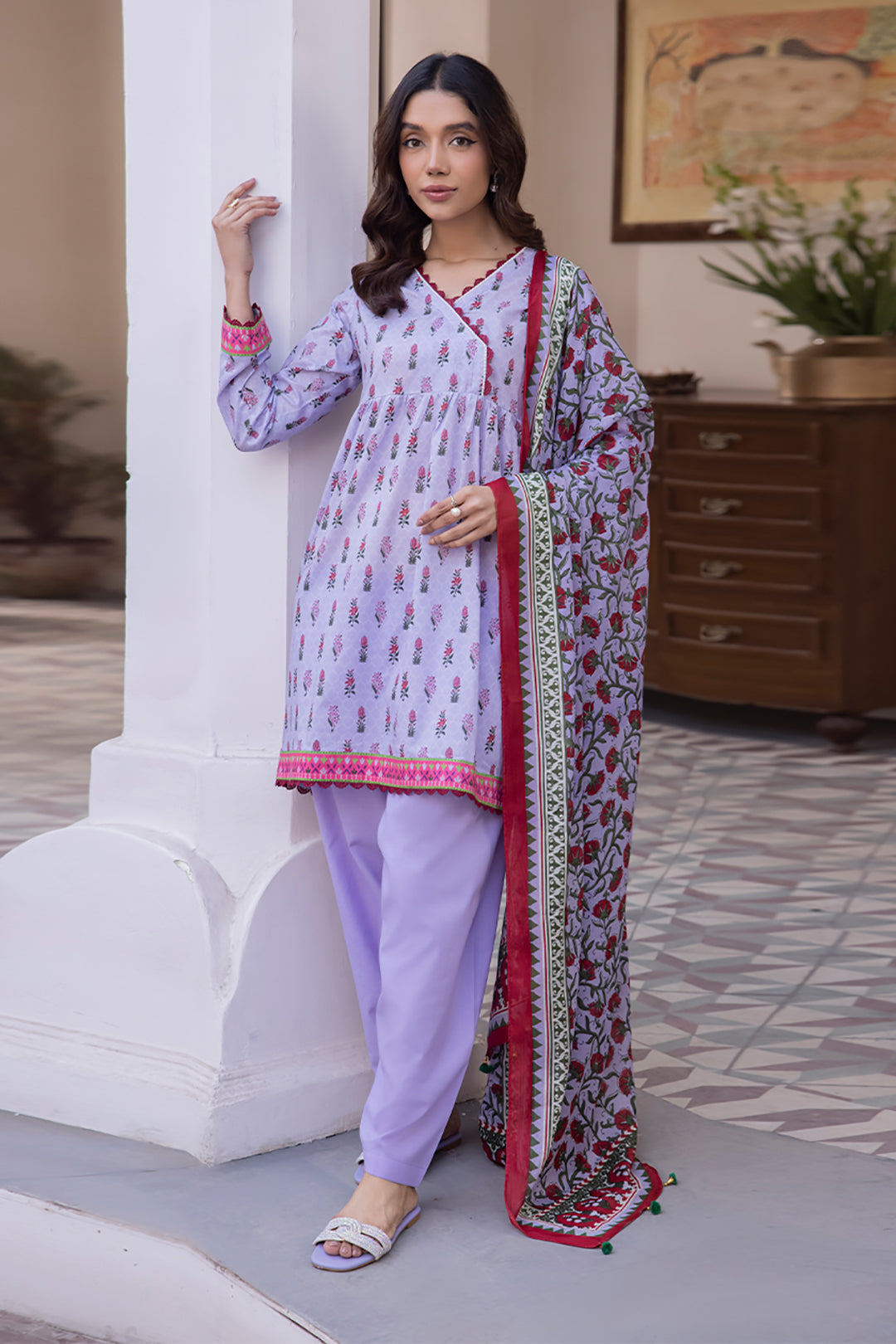 Zellburry Shirt Dupatta - 1003 Essential Summer Lawn Collection 2024