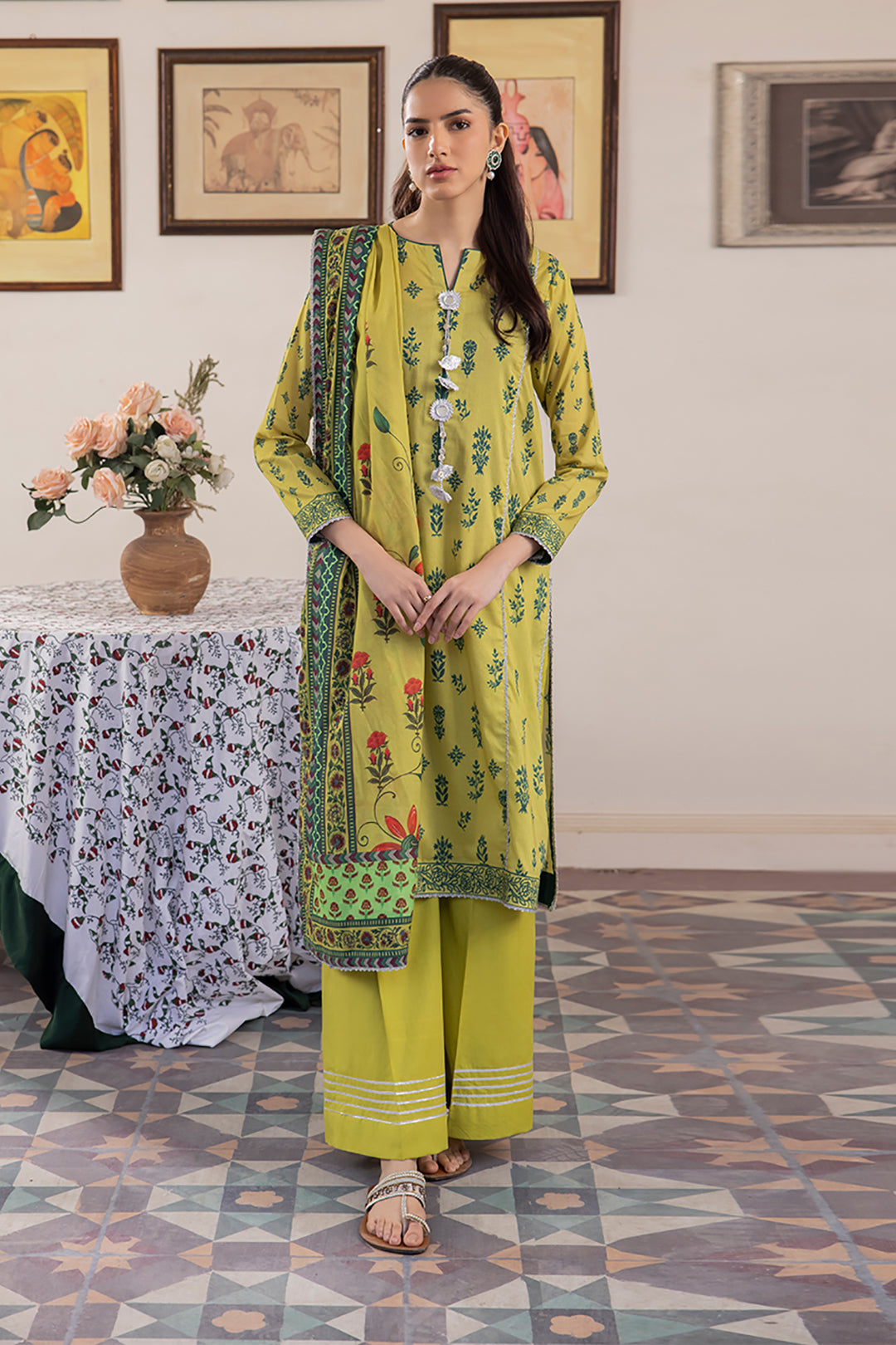 Zellburry Shirt Dupatta - 1016 Essential Summer Lawn Collection 2024