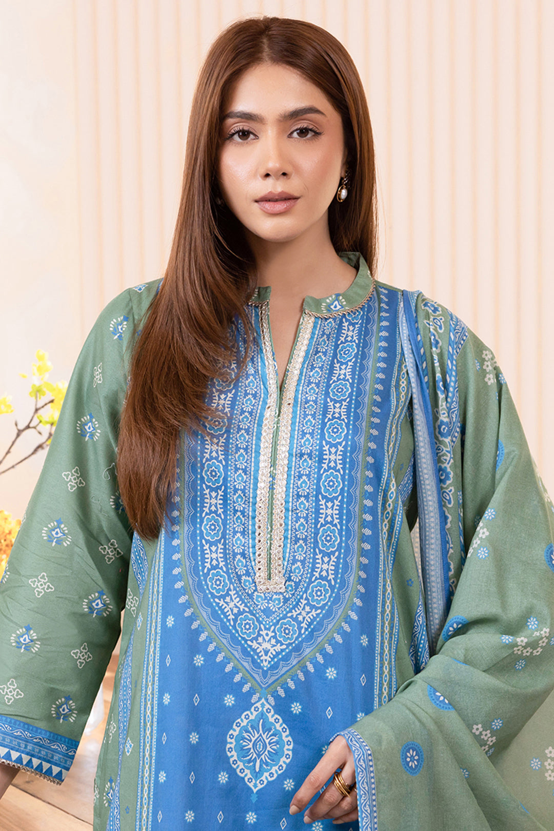 Zellburry Shirt Dupatta - 1020 Essential Summer Lawn Collection 2024