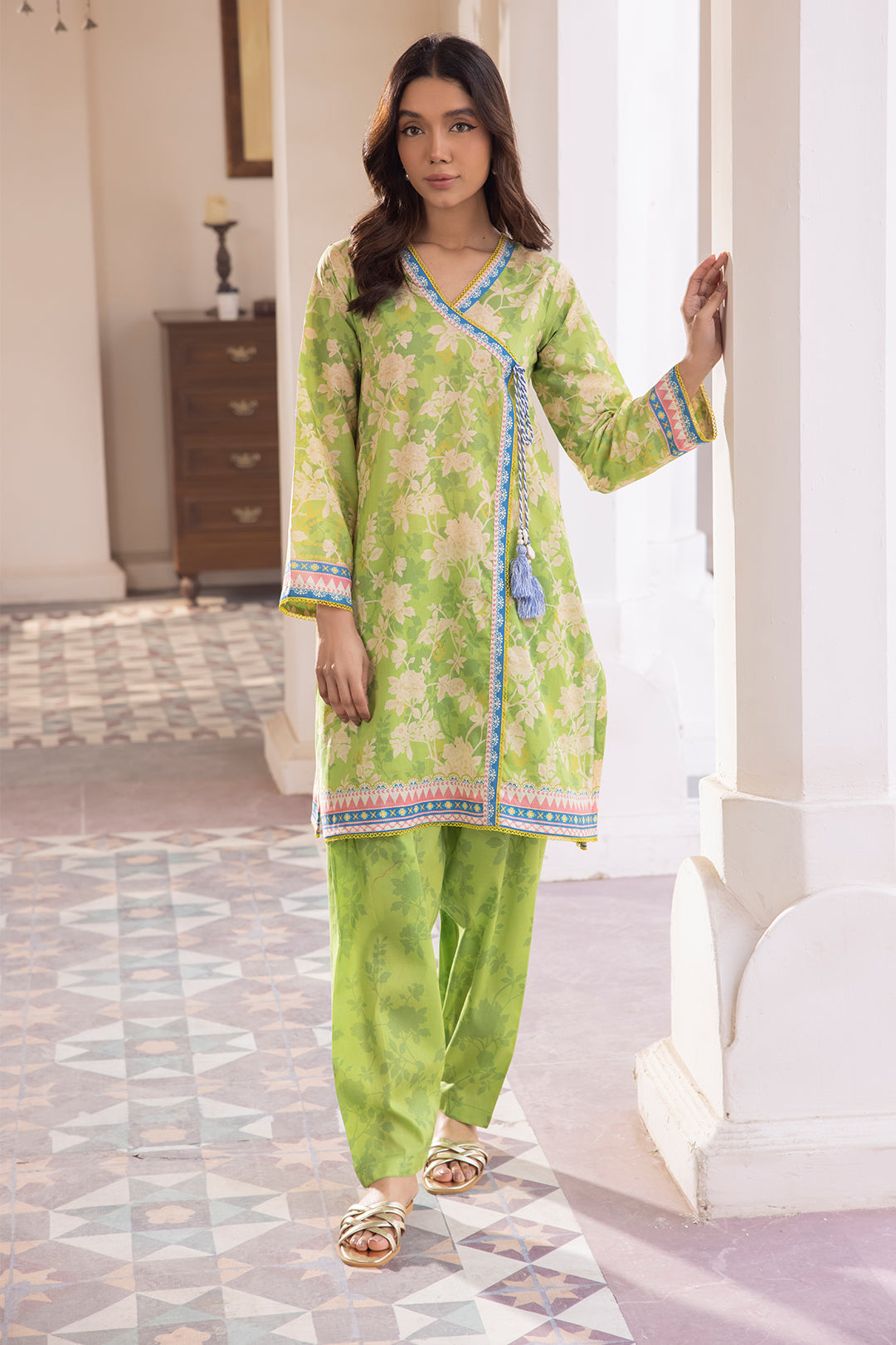 Zellburry Shirt Shalwar 1042 Essential Summer Lawn Collection 2024