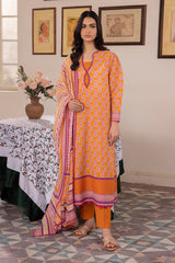 Zellburry Shirt Shalwar Dupatta - 1051 Essential Summer Lawn Collection 2024