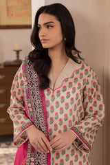 Zellburry Shirt Shalwar Dupatta - 1074 Essential Summer Lawn Collection 2024