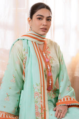 Zellburry Shirt Shalwar Dupatta - 1085 Essential Summer Lawn Collection 2024