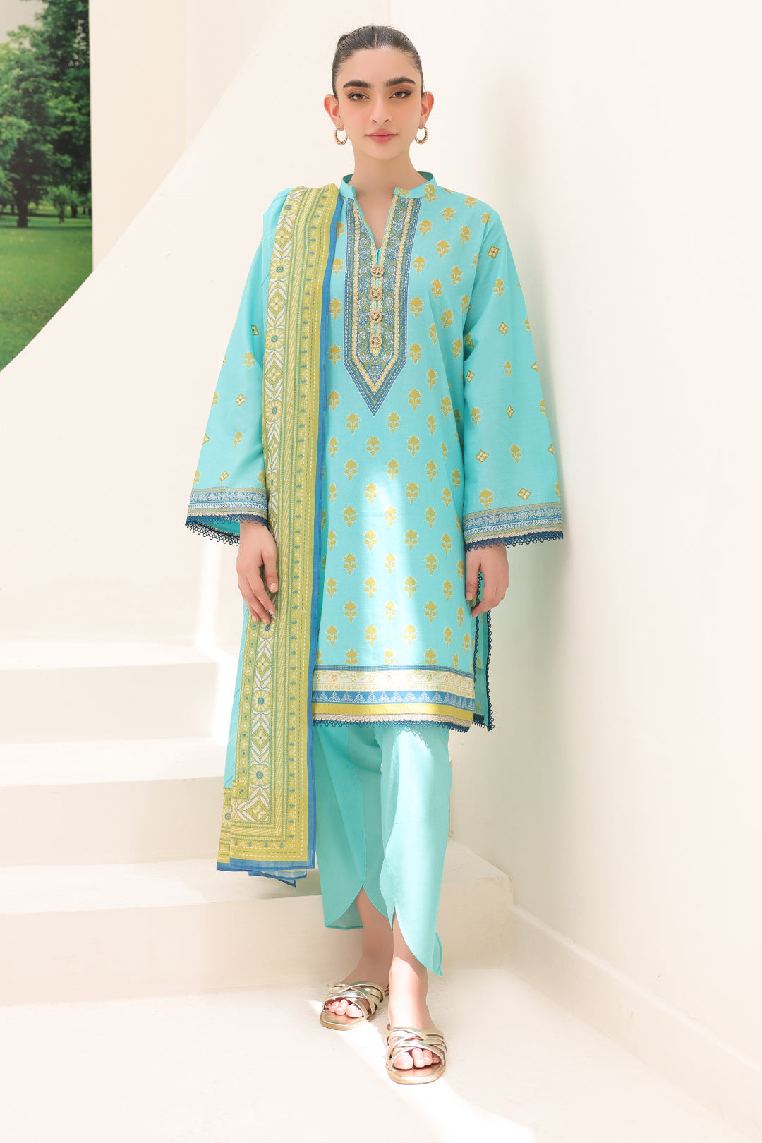 Zellburry Shirt Shalwar Dupatta - 1191 Essential Summer Lawn Collection 2024