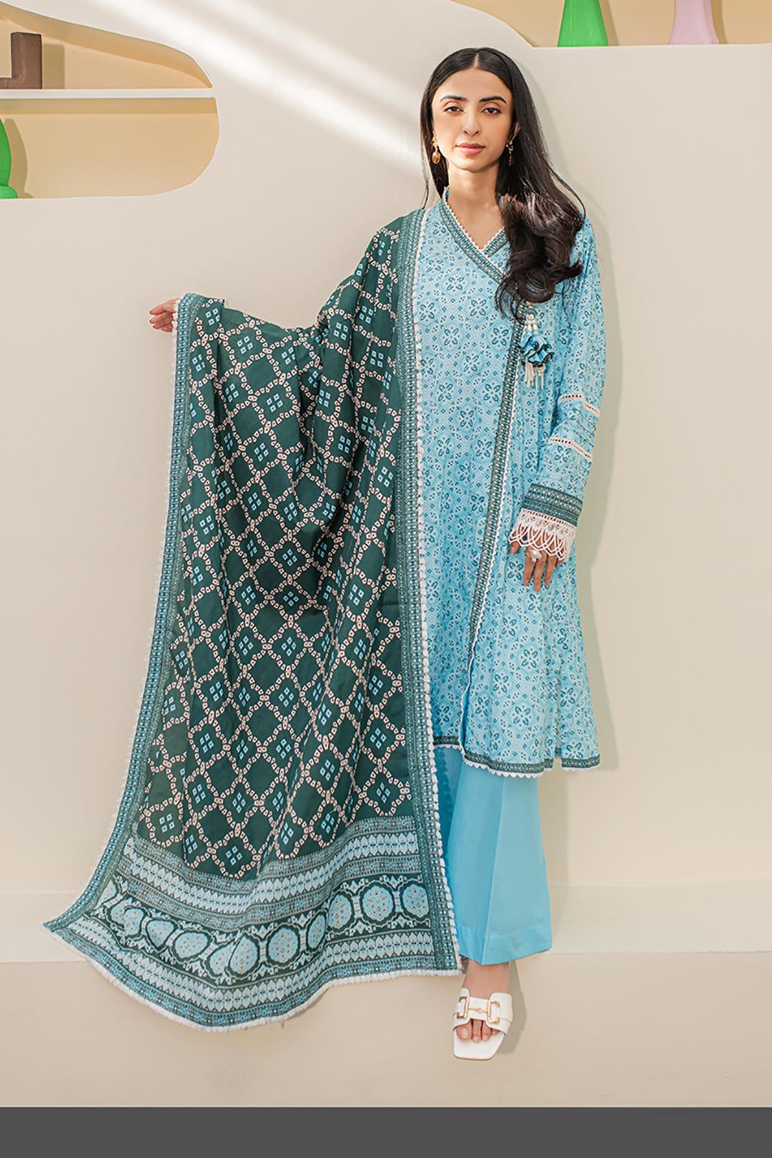 Zellburry Shirt Shalwar Dupatta - 1212 Essential Summer Lawn Collection 2024