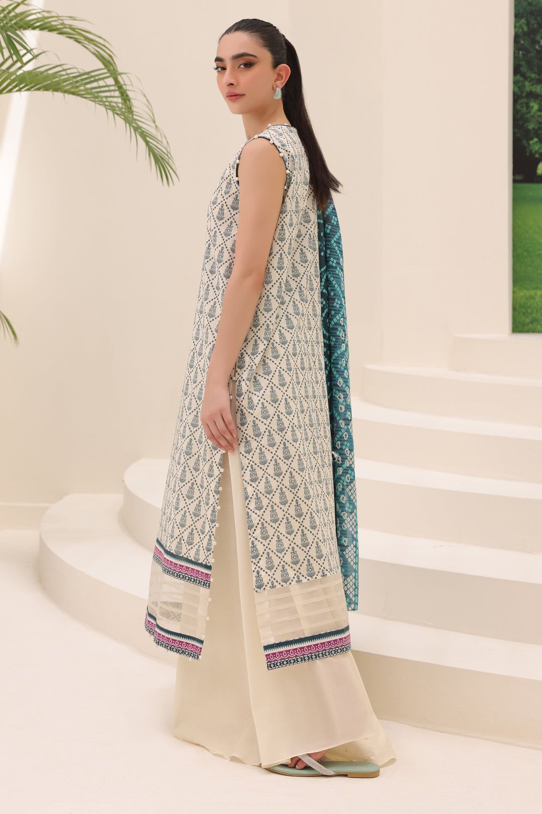 Zellburry Shirt Shalwar Dupatta - 1214 Essential Summer Lawn Collection 2024