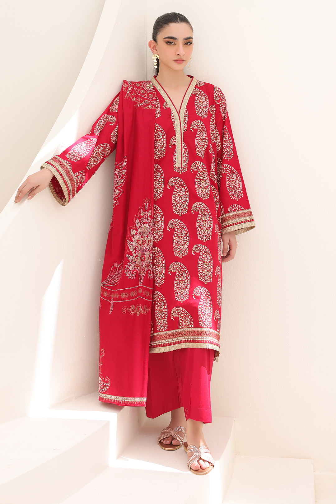 Zellburry Shirt Shalwar Dupatta - 1239 Essential Summer Lawn Collection 2024