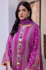 Zellburry Shirt Shalwar Dupatta - 1631 Essential Summer Lawn Collection 2024