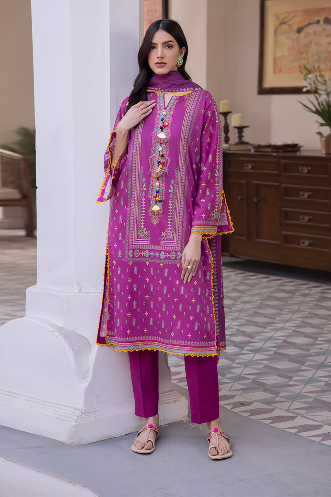 Zellburry Shirt Shalwar Dupatta - 1631 Essential Summer Lawn Collection 2024