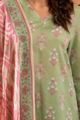 Zellburry Shirt Shalwar Dupatta - 1636 Essential Summer Lawn Collection 2024