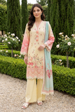 Zellbury Embroidered Shirt Shalwar Dupatta - 4094 Chikankari Cambric Collection 2026