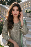 Zellbury Embroidered Shirt Shalwar Dupatta - 4108 Chikankari Cambric Collection 2026